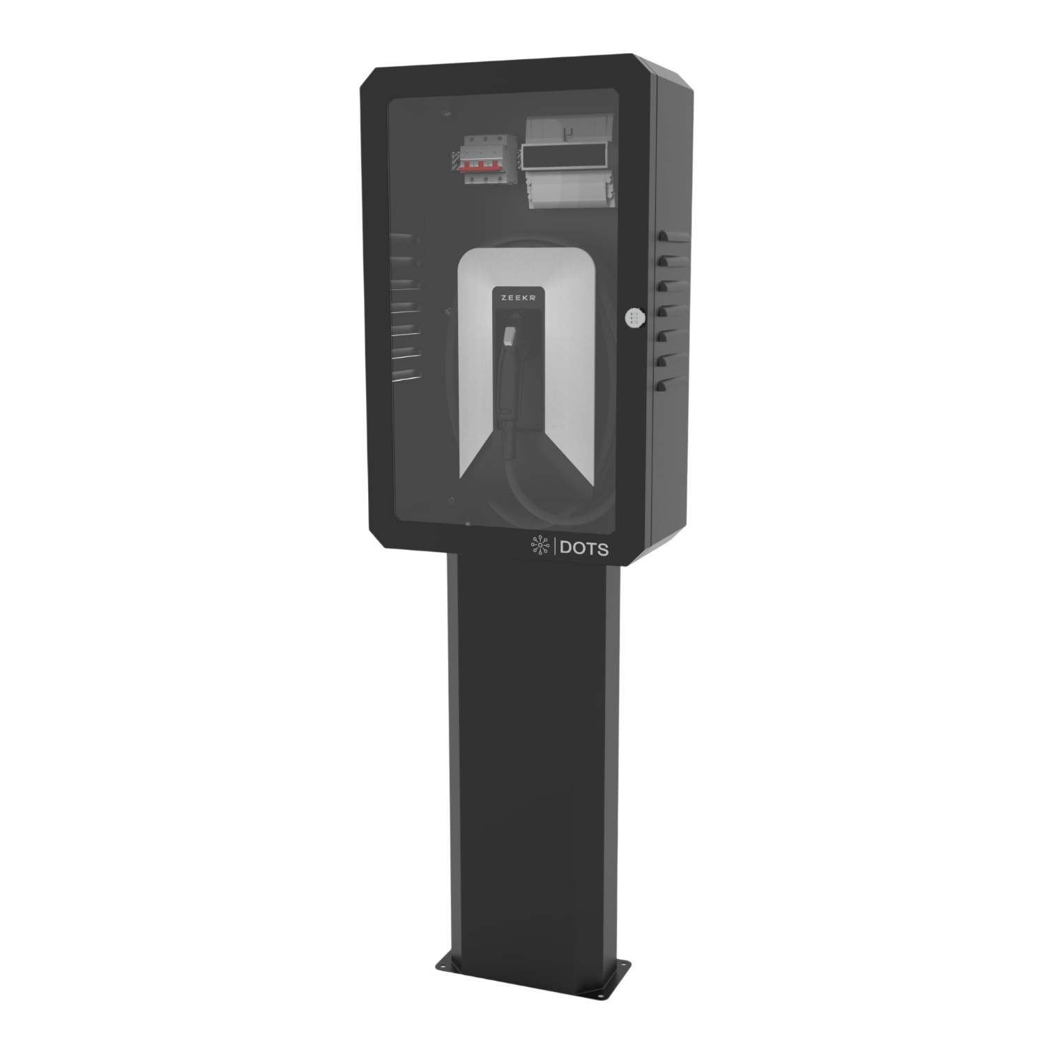 Бокс DOTS-GD дверь стекло монтаж на стойке