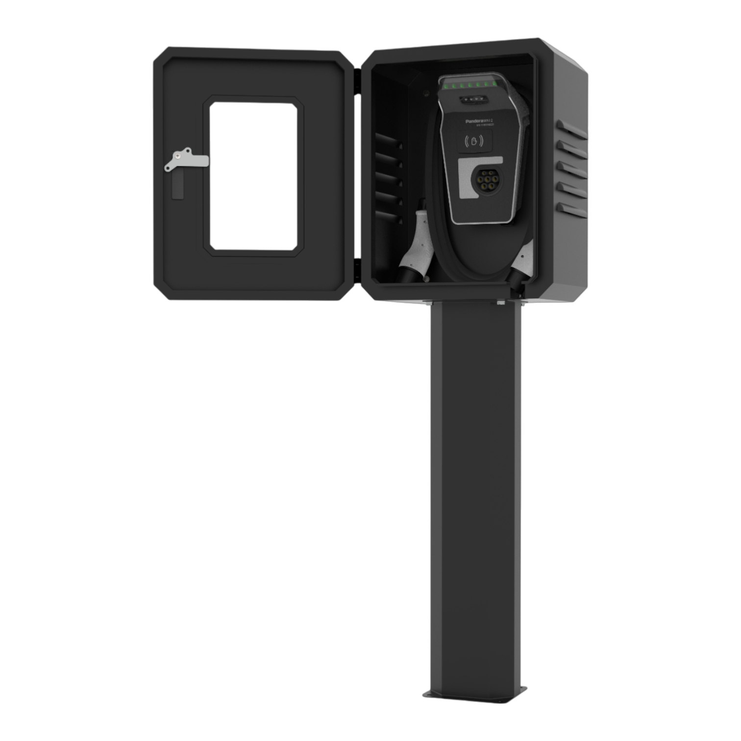 Бокс DOTS 500-GD - дверь стекло монтаж на стойке