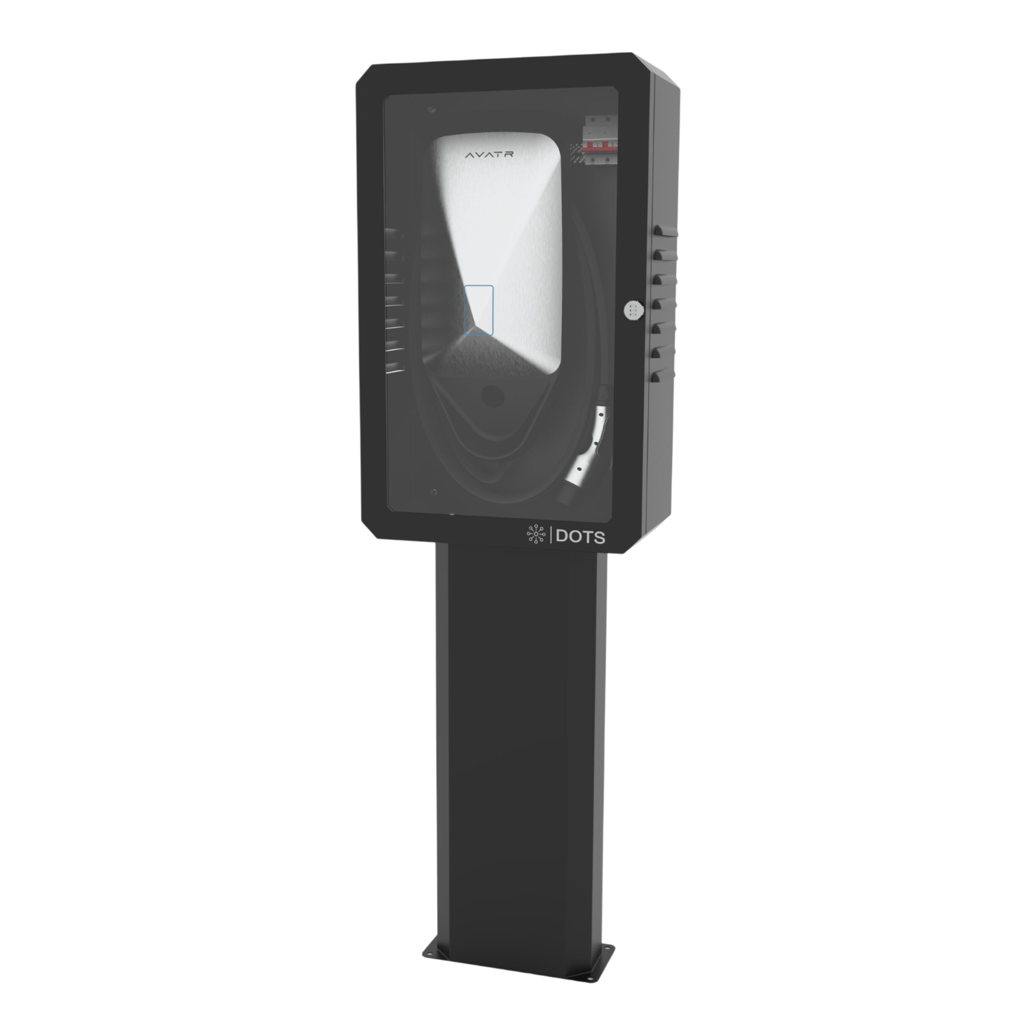 Бокс DOTS-GD дверь стекло монтаж на стойке