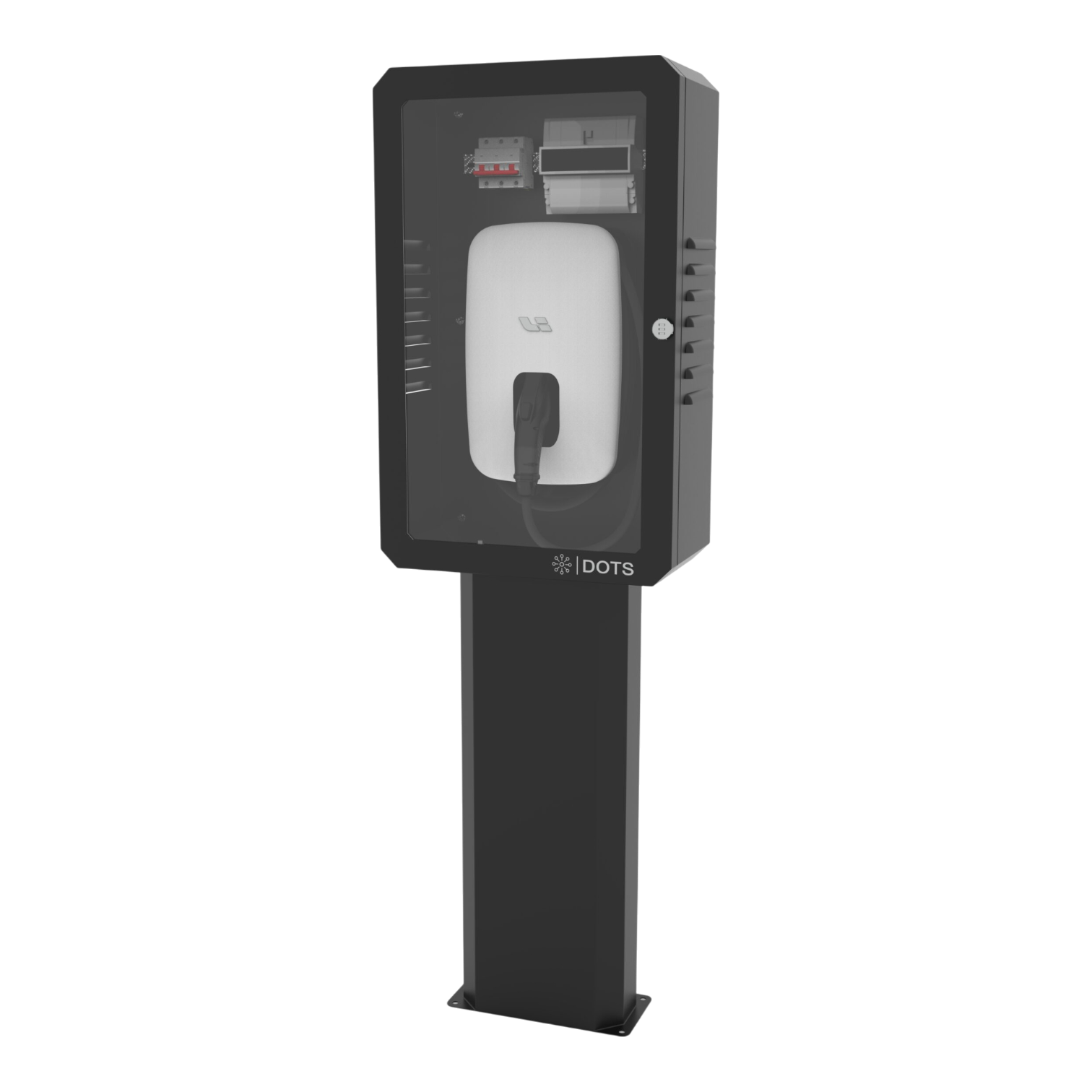 Бокс DOTS-GD дверь стекло монтаж на стойке