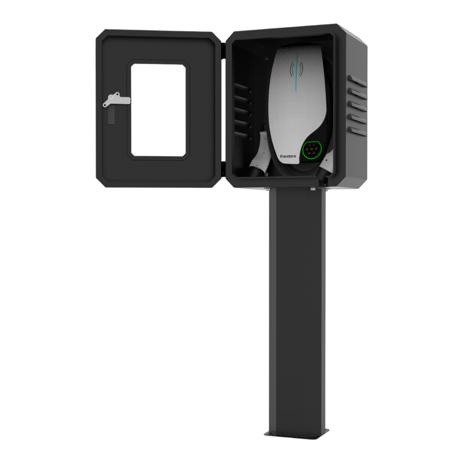 Бокс DOTS 500-GD - дверь стекло монтаж на стойке