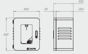 Бокс со стеклянной дверью DOTS-500 G